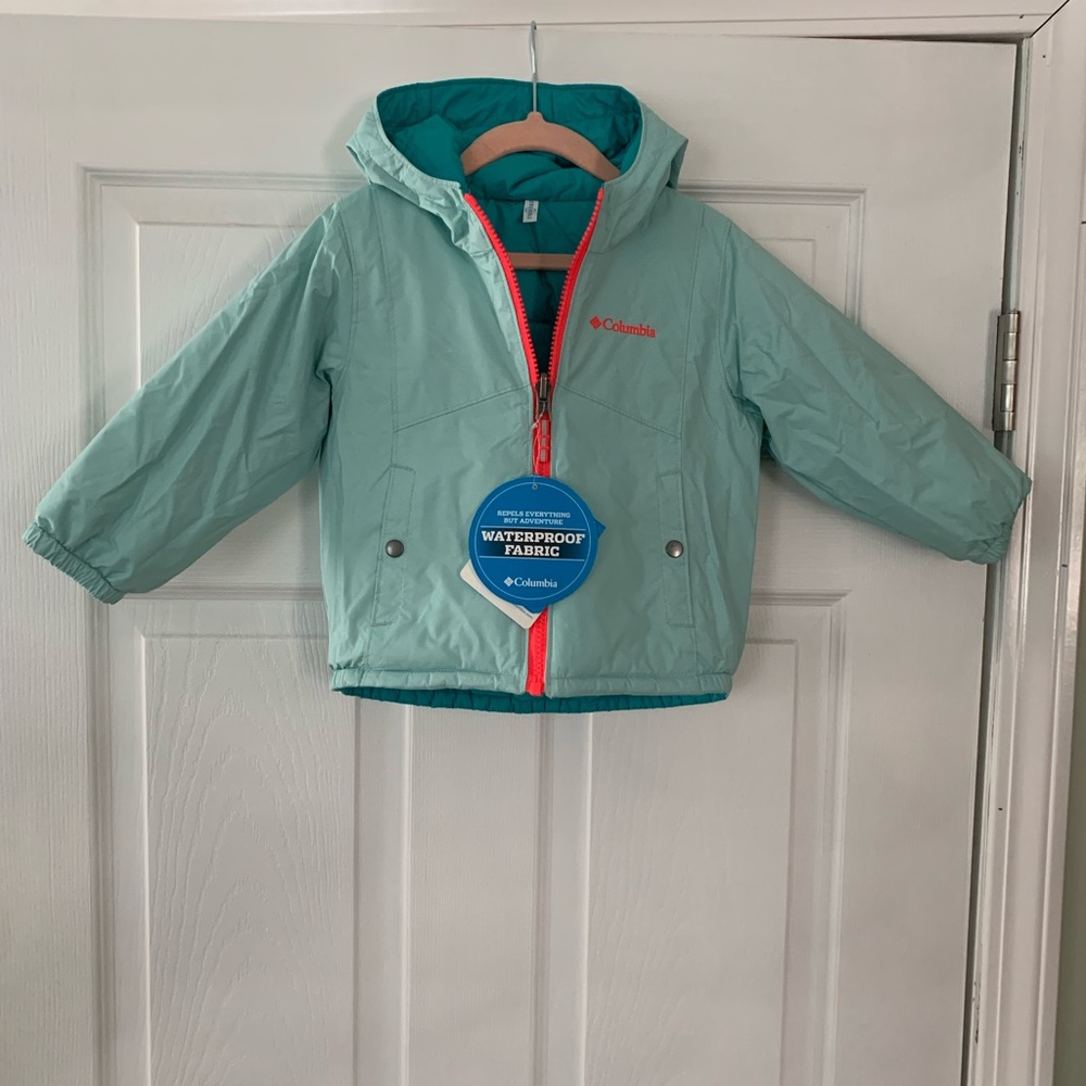 Toddler Columbia winter coat 2T, Reversible, waterproof